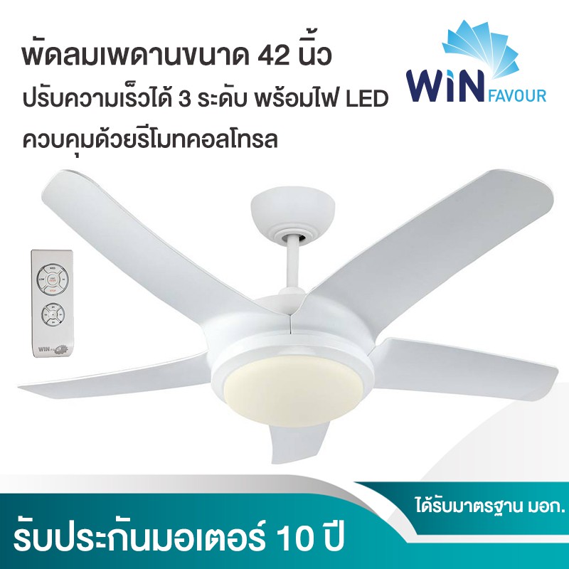 🔥ถูกที่สุด🔥 พัดลมเพดาน รุ่น DC80(สีขาว) พร้อมรีโมท ขนาด 52 นิ้ว ของใหม่