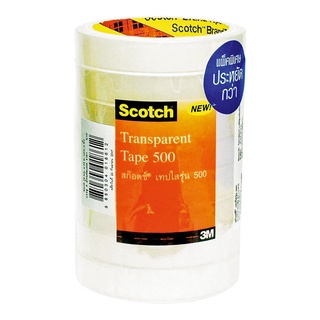 สก๊อตช์ เทปใส#500 แกน 3 นิ้ว แพ็ค 8 ม้วน101346Scotch® Transparent Tape #500 18Mm x 33M. 8Pcs/Pack 101346 Scotch® Transpa