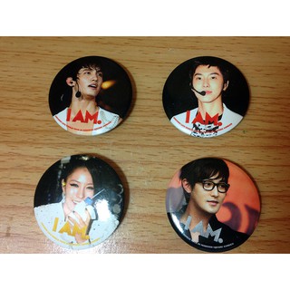 DBSK TVXQ BOA KANGTA เข็ดกลัด I AM Movie (Button) ของแท้จากเกาหลี Official Goods KPOP