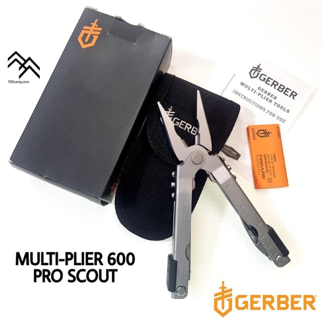 คีม GERBER แท้ รุ่น MP600 PRO SCOUT คีมปลายแหลม แบบสะบัดหัวคีมออก ใช้งานคีมมือเดียวได้ดีมาก ผลิต USA