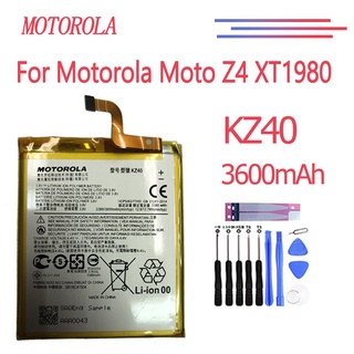 Original แบตเตอรี่ Motorola Moto Z4 XT1980 battery( KZ40) 3600mAh รับประกัน 3 เดือน