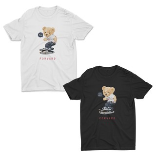 AIDEER Bear Collection เสื้อสกรีนลายหมี เสื้อลายตุ๊กตาหมี มีทั้งสีขาวและสีดำ FORWARDSize S-5XL