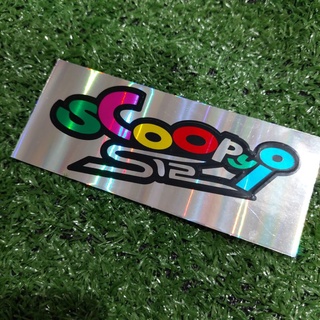 สติ๊กเกอร์ติดรถมอเตอร์ไซค์ สติ๊กเกอร์สีรุ้ง SCOOPY i s12