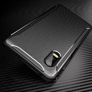 สําหรับ Samsung Galaxy XCover Pro เคสคาร์บอนไฟเบอร์หรูหราซิลิโคน Bussness กันกระแทก