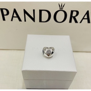 Pandora paw silver charm (I love my pet) แท้100%