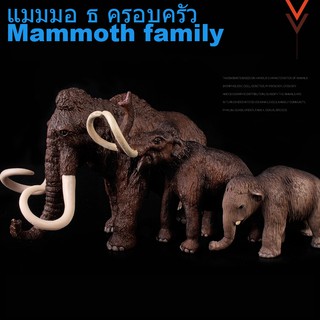 hot sale แมมมอทโมเดลของเล่นครอบครัว 3 รุ่น  Ice Age ยุคน้ำแข็ง  ช้าง