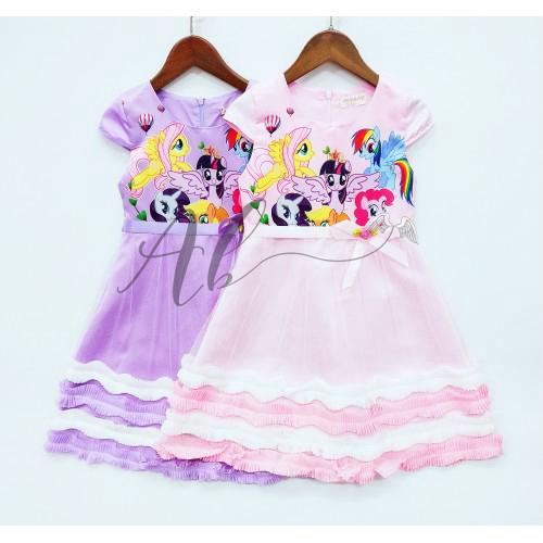 Angel Baby My Little Pony Dress (สีชมพูและสีม่วง)