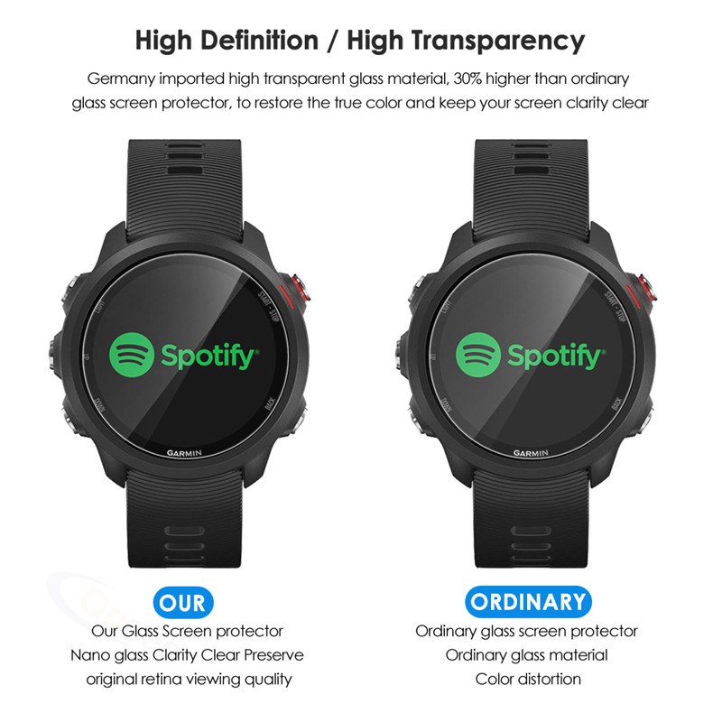 ฟิล์มกระจกนิรภัยสำหรับ Garmin Forerunner 245 / 245M - รูปที่ 7