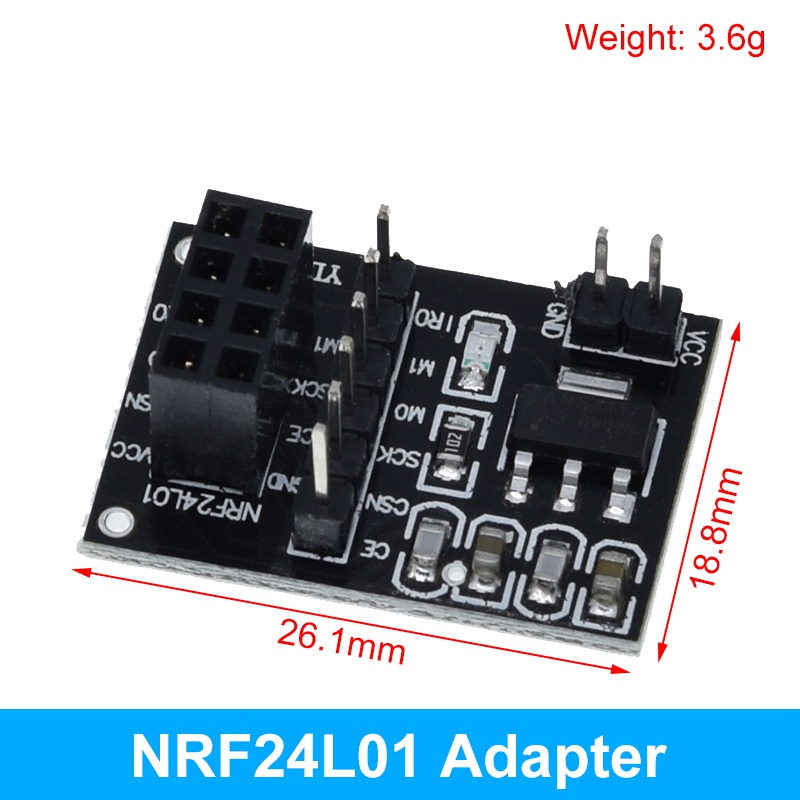 โมดูลส่งสัญญาณข้อมูลไร้สาย NRF24L01+ 2.4G 2.4GHz NRF24L01 NRF24L01+PA+LNA 1000 เมตร สําหรับ Arduino