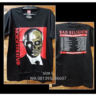 เสื้อยืดโลหะ ลายวงร็อคดนตรี ALTERNATIVE BAD RELIGION EUROPEAN TOUR 2015 OPPOSE TYRANNY PRAPATAN REBEL ของแท้