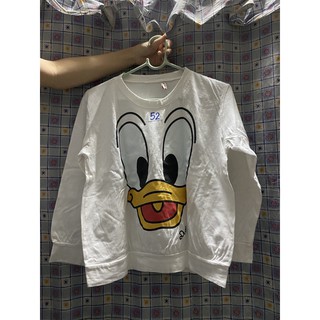 เสื้อแขนยาวสีขาว disney แท้(ครอป)