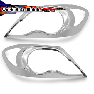 ครอบไฟหน้า ชุปโครเมี่ยม 2ชิ้น Toyota  Hilux Vigo 2WD 4WD ปี2005 - 2010