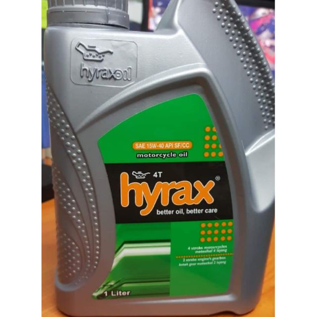 Hyrax 1 ลิตร<4T>SAE 15W-40 API SF/CC