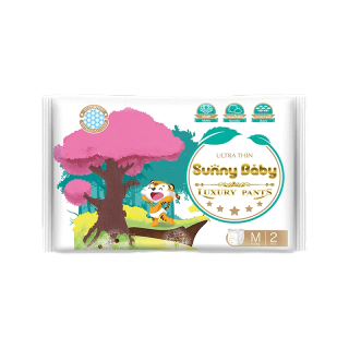 โปรโมชั่น : Sunny Baby Luxury Pants M 2ชิ้น แพมเพิส แพมเพิสเด็ก ซันนี่เบบี้ ผ้าอ้อมแบบกางเกง ผ้าอ้อมสำเร็จรูป ผ้าอ้อมเด้ก 1ห่อ