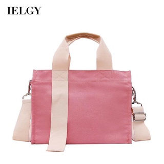 IELGY womens korean style design large capacity canvas messenger bag