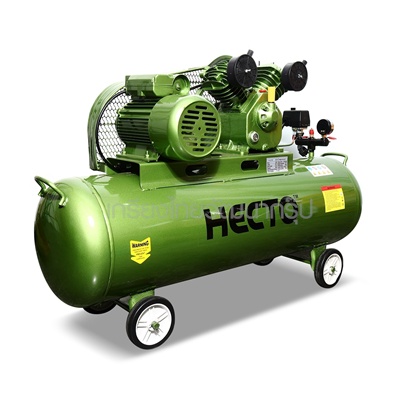 HECTO (เฮกโต้) ปั๊มลมสายพาน รุ่น V-0.27/8-12.5 มอเตอร์ 3 แรงม้า (2 หัวสูบ) ขนาดถัง 150 ลิตร (H213-V0278)