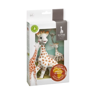 Sophie La Girafe เซตยางกัดยีราฟโซฟี พร้อมพวงกุญแจยีราฟ SAVE GIRAFFES gift set (0M+)