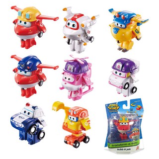 (ของแท้ 100%) Superwings Transform-a-Bots ซูเปอร์วิงส์มินิแปลงร่างได้ รถแปลงร่าง