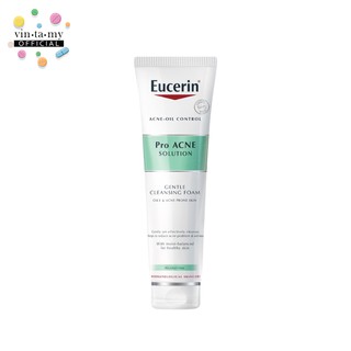 [พร้อมส่ง] Eucerin(ยูเซอริน) Pro Acne Solution Gentle Cleansing Foam ขนาด 150 g. [EXP.24/11/22]