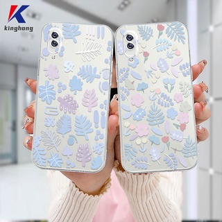 เคสแบบใส VIVO Y12S Y12 Y20 Y15S Y91C Y21 2021 Y21A Y21T Y30 Y21S Y20S Y12i Y01 Y91 Y30i Y93 Y95 Y15 Y17 Y50 Y53S Y51 2020 Y51A Y33T Y10 Y33S Y1S Y11 Y31 Y20i Y91i Y90 Y51S Y12A Y33 Y11S Y30G Y12G Y20A Y20G Y21E แฟชั่น คุณภาพสูง ลายดอกไม้ เคสโทรศัพท์