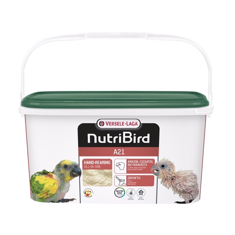 NutriBird A21อาหารลูกป้อนสูตรสำรับลูกนกทั่วไป ( แบ่งขาย  1000g.และยกถัง 3โล)