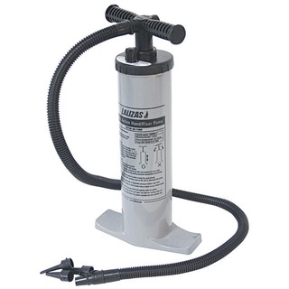 เครื่องสูบลมมือ 2 จังหวะ แบบวางพื้น ไม่เป็นสนิม Double action hand/floor pump [Lalizas - 10230]