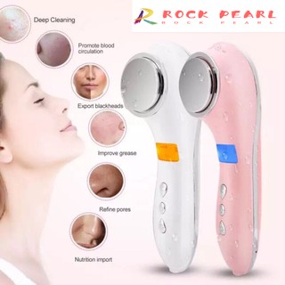 Rock Pearl 🇰🇷เครื่องนวดหน้าไร้สายไครโอร้อน-เย็น Cryo Ultrasonic 4IN1 [สินค้าพร้อมส่งทันที]