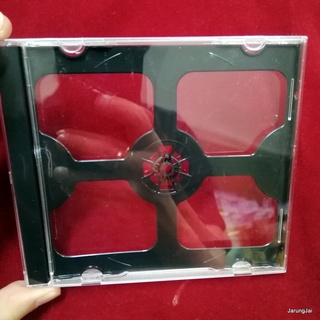 กล่องเปล่า CD ใส่ 2 แผ่น ดำโปร่ง ฝาใส ใส้สีดำเจาะร่อง ใส่ 2 แผ่น เช่นหนัง vcd