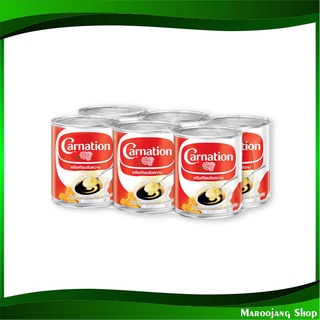 ครีมเทียมข้นหวาน 388 กรัม (6กระป๋อง) คาร์เนชัน Carnation Sweetened Beverage Creamer ครีมเทียม ครีมหวาน ครีมข้น ครีมกาแฟ