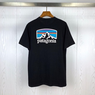 Mashoo ฤดูร้อน Unisex ท็อปส์ซูเสื้อยืดกับ PATAGONIA เสื้อยืดพิมพ์ลายสําหรับผู้ชายเสื้อยืดคอกลมด |m4