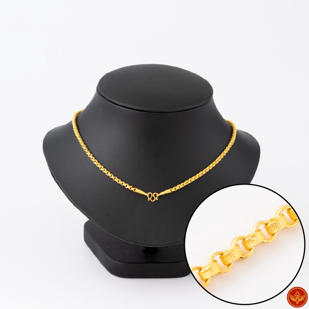 LSW สร้อยคอทองคำแท้ 1 สลึง (3.79 กรัม) ลายทาโร่ NC-3