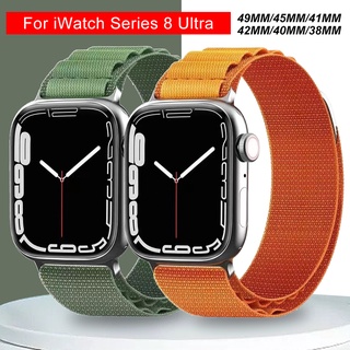 สายนาฬิกาข้อมือไนล่อน สําหรับ Apple Watch 8 Ultra 7 6 5 4 3 SE Iwatch Series Band 49 มม. 45 มม. 41 มม. 44 มม. 40 มม.