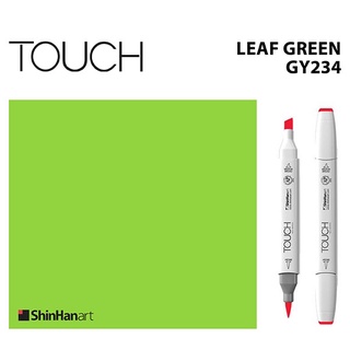 TOUCH TWIN BRUSH MARKER GY234 (LEAF GREEN) / มาร์คเกอร์หัวพู่กัน-หัวตัดขนาดกลาง รหัส GY234 (LEAF GREEN)