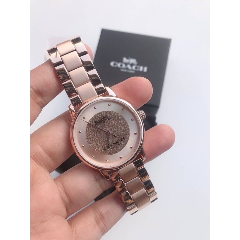 Coach Classic 36mm Women's Rose Gold-tone Stainless Steel Watch Coach