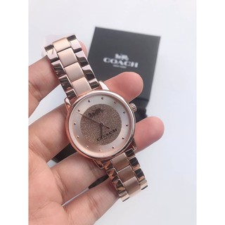 Coach Classic 36mm Womens Rose Gold-tone Stainless Steel Watch Coach