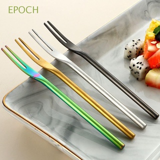 Epoch ส้อมจิ้มผลไม้ แบบสเตนเลส ด้ามจับยาว สําหรับจิ้มผลไม้