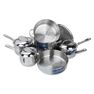 🔥แนะนำ🔥 ชุดเครื่องครัว MEYER 73291T 10ชิ้น/ชุด COOKWARE SET MEYER 73291T 10PCS อุปกรณ์ประกอบอาหาร ห้องครัวและห้องอาหาร