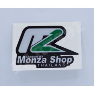 สติ๊กเกอร์สะท้อนแสง Monza Shop ขนาด กว้าง8.5cm x สูง5.8cm