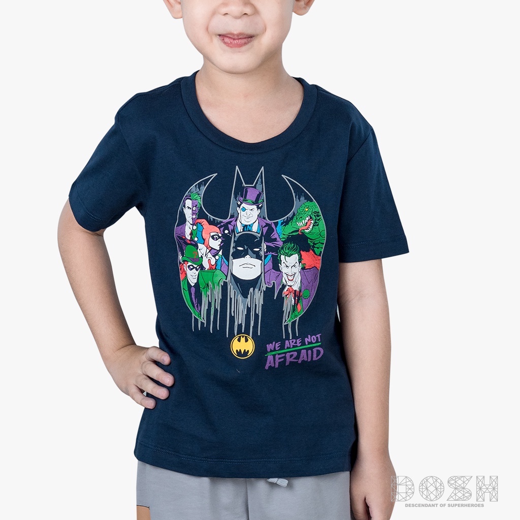 DOSH BOY'S T-SHIRTS BATMAN เสื้อยืดคอกลมเด็กผู้ชาย 9DBBT5183-NV(4-12ปี)