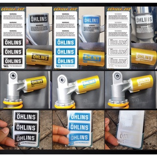 สติ๊กเกอร์ติด โช๊ค หน้า-หลัง  Ohlins TTX  Sticker เกรดพรีเมี่ยม