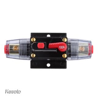 [KESOTO] DC 12V-24V Car Truck Boat Manual Reset Circuit Breaker 100A Fuse Holder