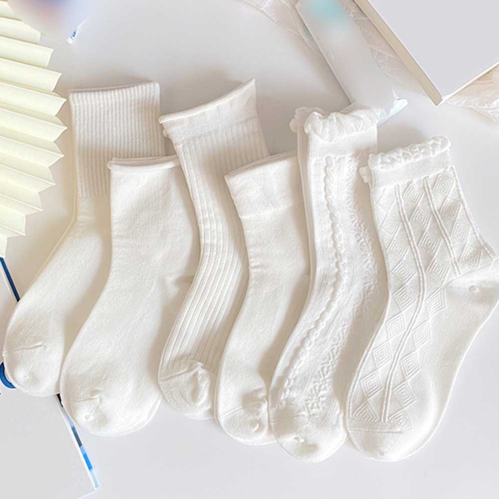 Socks 19 บาท ถุงเท้ากีฬาสเก็ตบอร์ด JK ระบายอากาศได้ดี สไตล์โลลิต้า สําหรับผู้หญิง Women Clothes