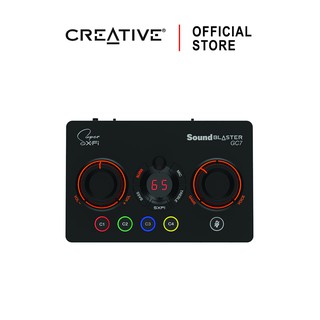 CREATIVE Sound Blaster GC7 Sound Card สำหรับการเล่น และสตรีมเกม พร้อมปุ่มตั้งค่าได้ซาวด์การ์ด USB DAC/Amp แบบ 5.1 แท้