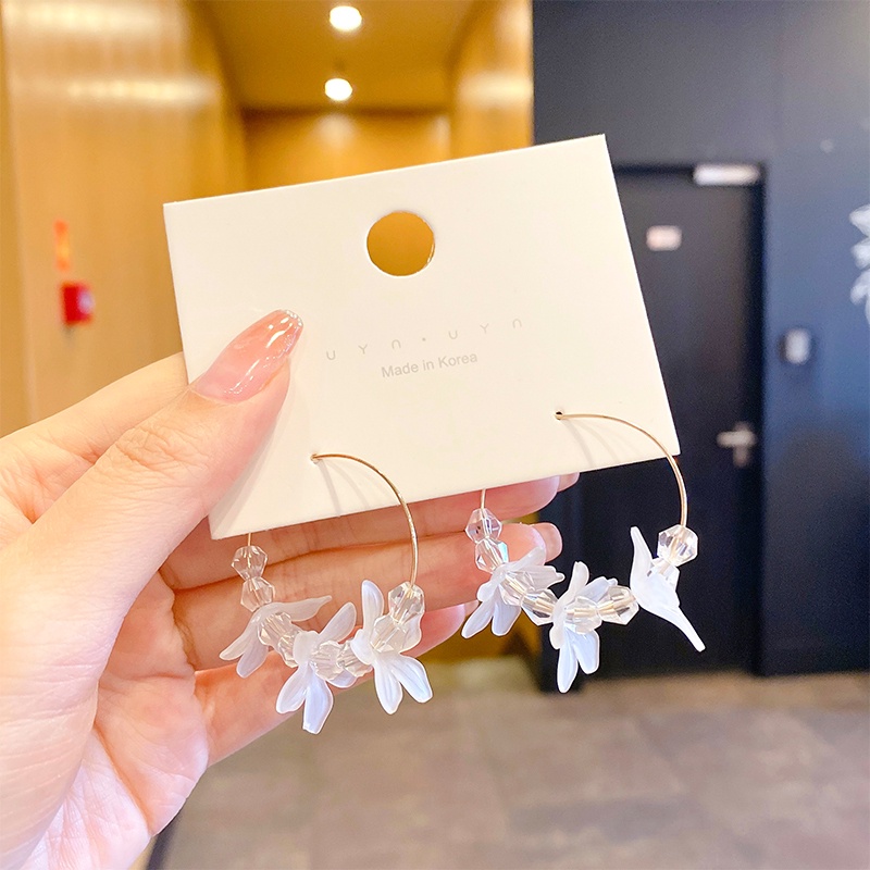 เครื่องประดับ ต่างหู จี้ไข่มุก แฟชั่นเรียบง่าย สไตล์เกาหลี สําหรับผู้หญิง - รูปที่ 4