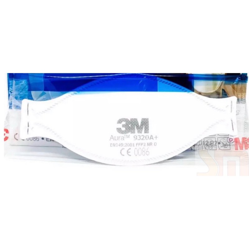 3M รุ่น 9320A+ FFP2 หน้ากากป้องกันฝุ่นแบบพับได้ Aura™ 9320A+ Ffp2 Respirator (จำนวน 1 ชิ้น)
