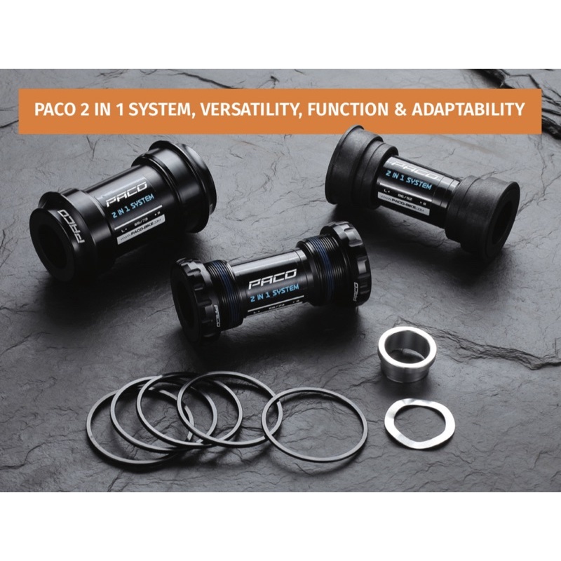 กะโหลก PACO Ceramic BB86/92 และ BSA68/73 รองรับขาจาน Shimano 24mm และ Sram GXP 24/22mm