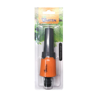 🔥ยอดนิยม!! KARTEN หัวฉีดน้ำ รุ่น 5052 ขนาด 3.3 x 3.3 x 13.5 ซม. สีส้ม - เทา Watering Systems &amp; Garden Hoses