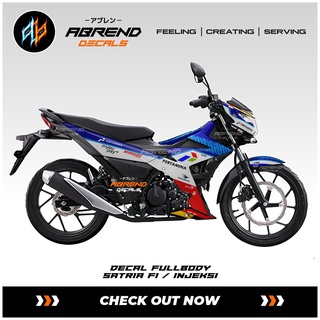 สติกเกอร์ ลาย Fullbody Satria Fi New Mandalika Suzuki Satria สําหรับติดตกแต่งรถจักรยานยนต์