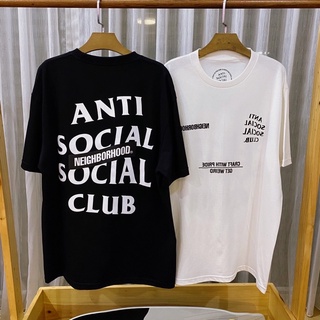 CZH เสื้อยืดแขนสั้น Anti Social Social Club oversize SML