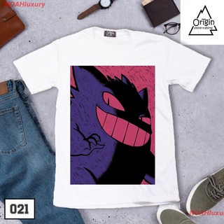 【2022New】เสื้อยืดผู้ชายและผู้หญิง ORIGINเสื้อยืดใส่สบาย ลายGENGAR Pokemon !! (โปรโมชั่น 2 ตัว 240.-) Short sleeve T-shir